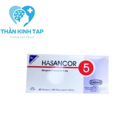 Hasancor 5 - Thuốc điều trị tăng huyết áp, suy tim